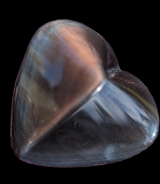 Obsidian heart carved 42g Rocks and Things