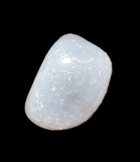 Blue Chalcedony tumbled stone 18g Rocks and Things
