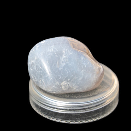 Blue Chalcedony tumbled stone 18g Rocks and Things