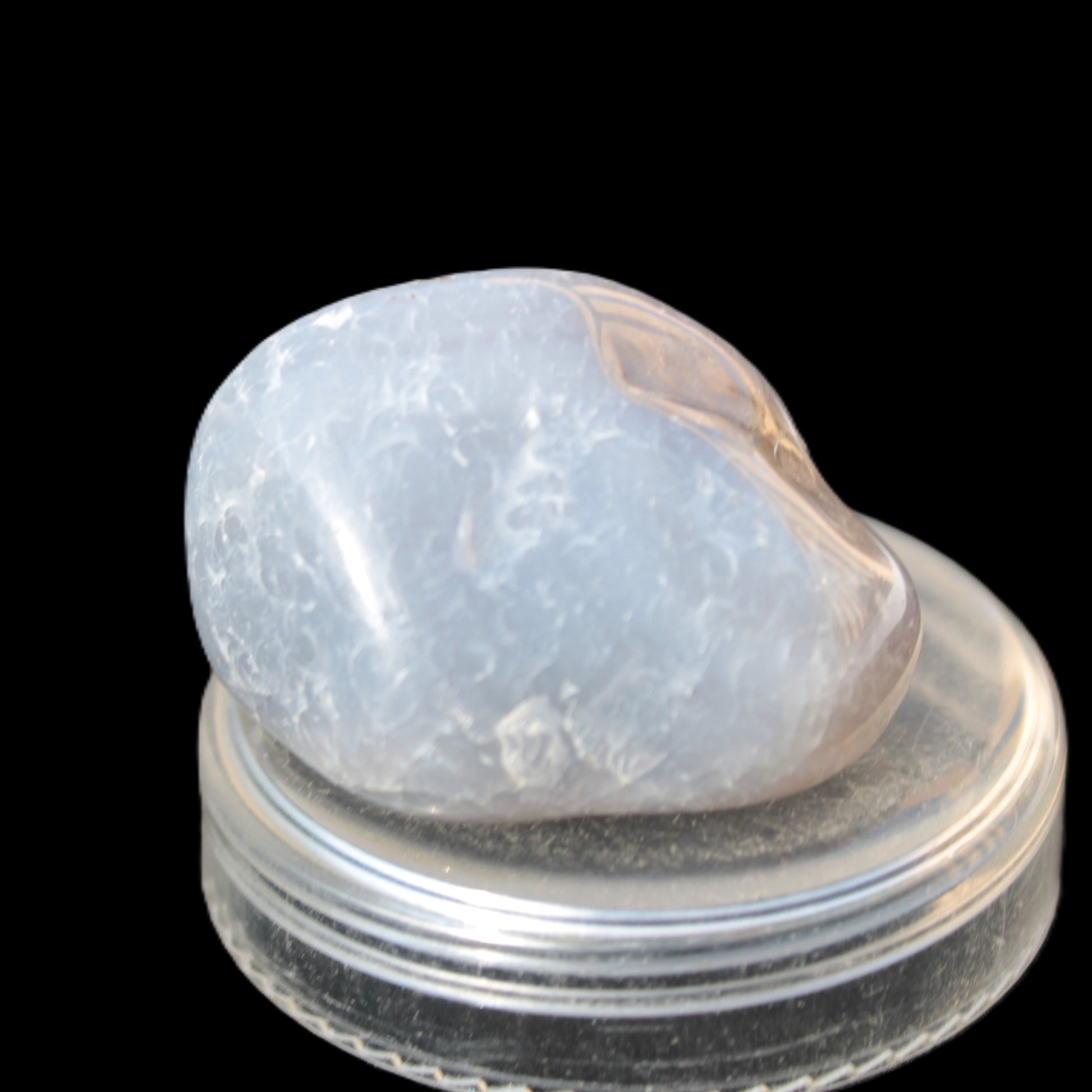 Blue Chalcedony tumbled stone 18g Rocks and Things