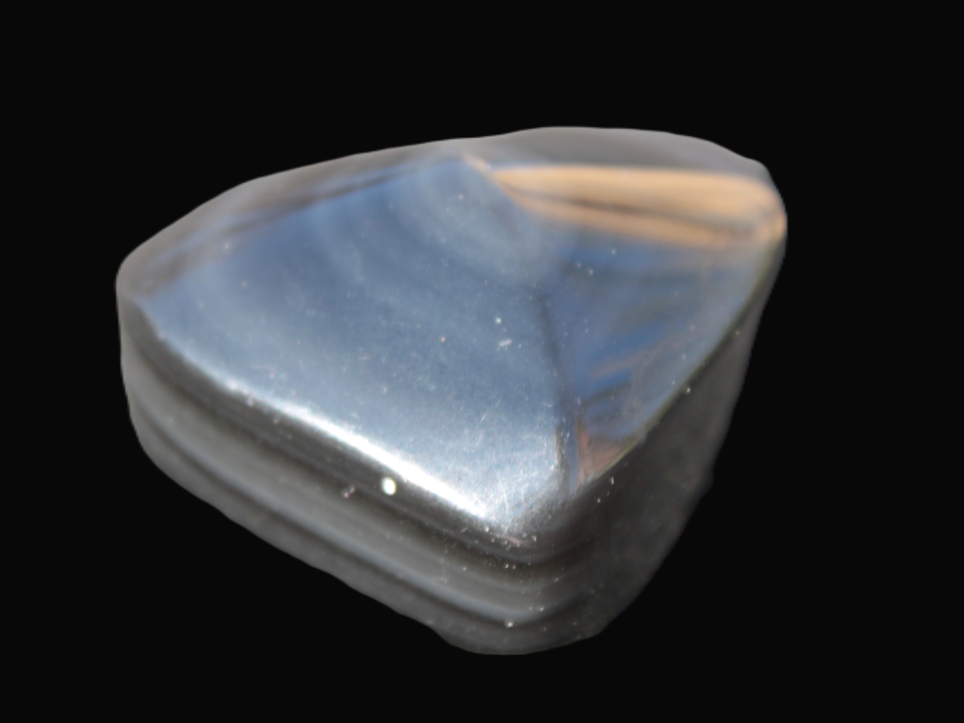 Obsidian rainbow heart hand-carved 80g Rocks and Things