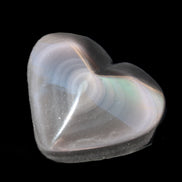 Obsidian rainbow heart hand-carved 80g Rocks and Things