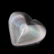 Obsidian rainbow heart hand-carved 80g Rocks and Things