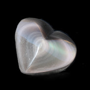 Obsidian rainbow heart hand-carved 80g Rocks and Things
