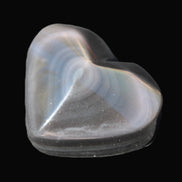 Obsidian rainbow heart hand-carved 80g Rocks and Things
