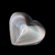 Obsidian rainbow heart hand-carved 80g Rocks and Things