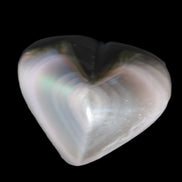 Obsidian rainbow heart hand-carved 80g Rocks and Things