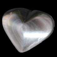 Obsidian rainbow heart hand-carved 80g Rocks and Things
