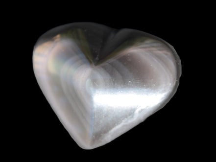 Obsidian rainbow heart hand-carved 80g Rocks and Things