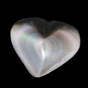 Obsidian rainbow heart hand-carved 80g Rocks and Things