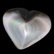 Obsidian rainbow heart hand-carved 80g Rocks and Things