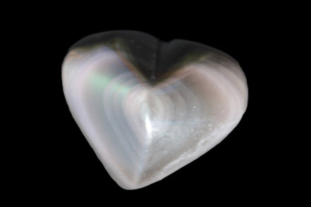 Obsidian rainbow heart hand-carved 80g Rocks and Things