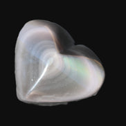Obsidian rainbow heart hand-carved 80g Rocks and Things