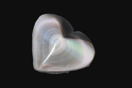 Obsidian rainbow heart hand-carved 80g Rocks and Things