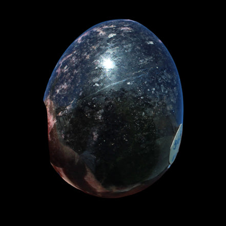 Rhodonite egg 248g in sunlight - Rocks and Things Storegs