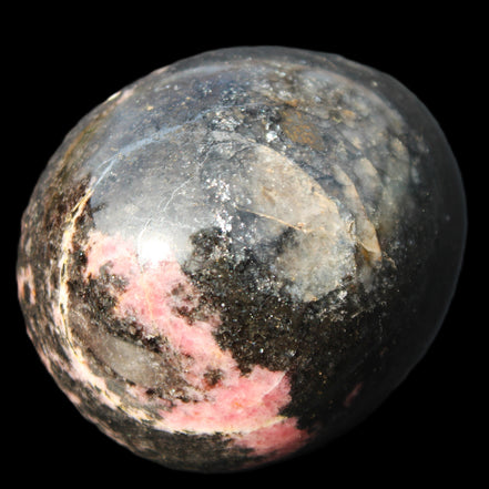 Rhodonite egg 248g in sunlight - Rocks and Things Store