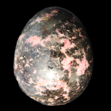 Rhodonite egg 248g in sunlight - Rocks and Things Store