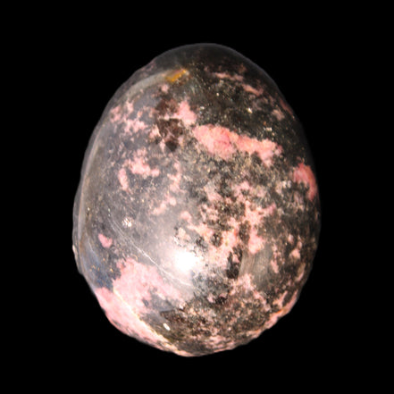 Rhodonite egg 248g in sunlight - Rocks and Things Store