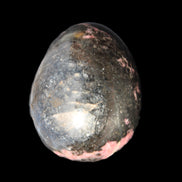 Rhodonite egg 248g in sunlight - Rocks and Things Store