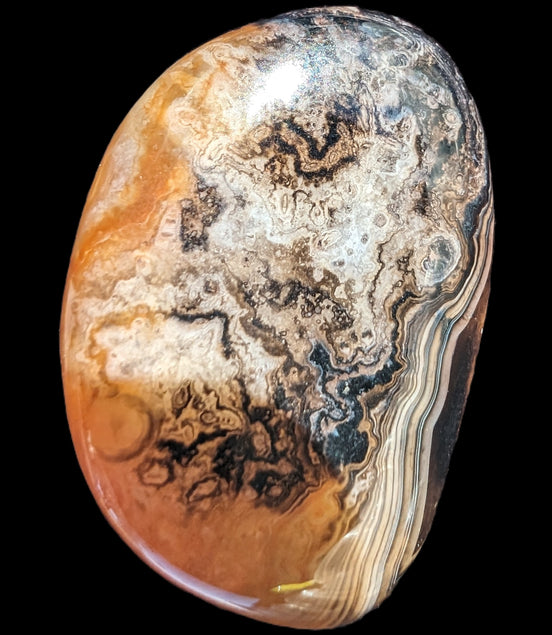 Sardonyx agate palm stone 35-45g Rocks and Things