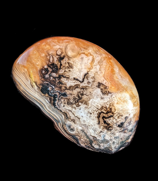 Sardonyx agate palm stone 35-45g Rocks and Things