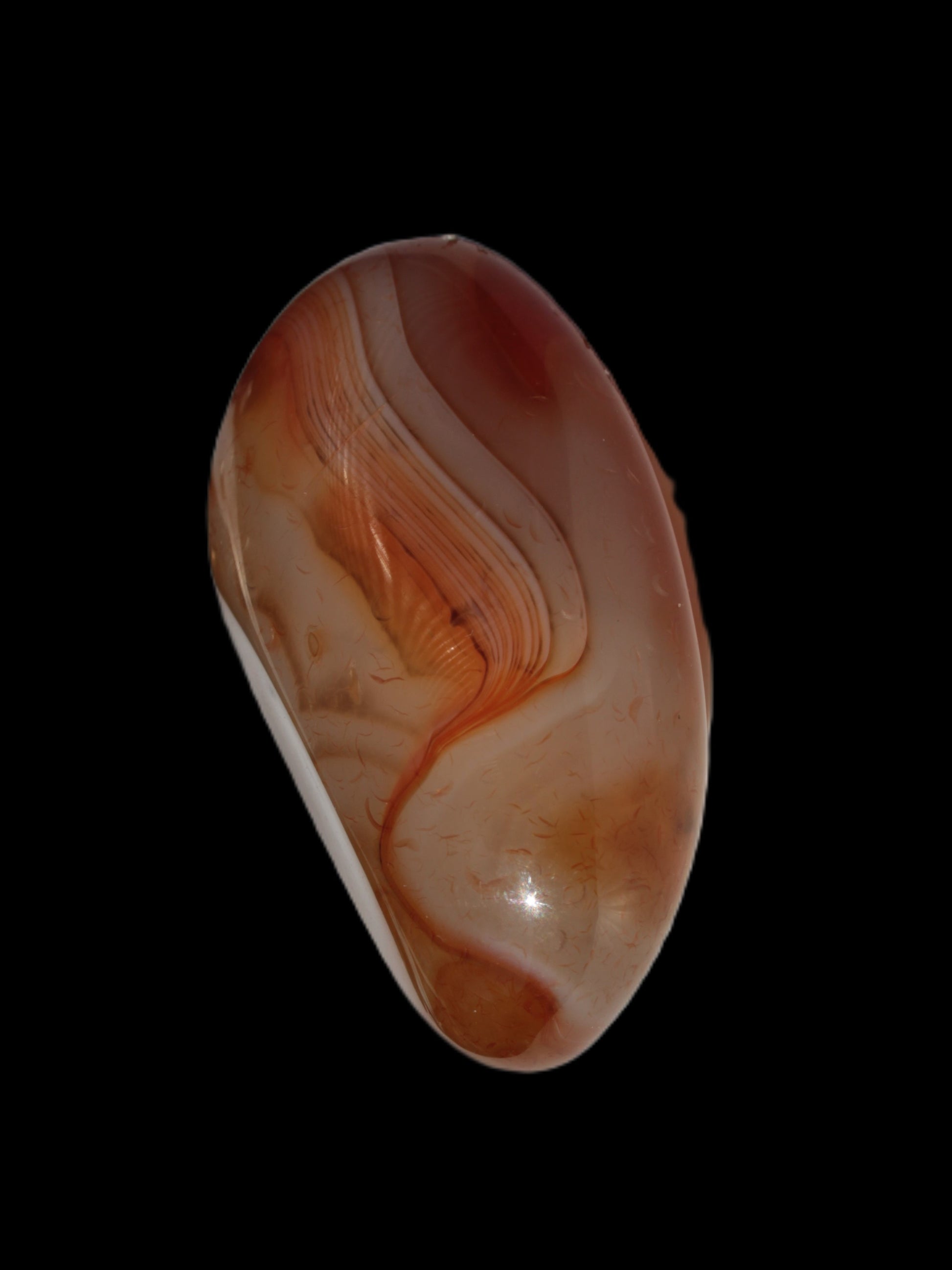 Sardonyx agate palm stone 35-45g Rocks and Things