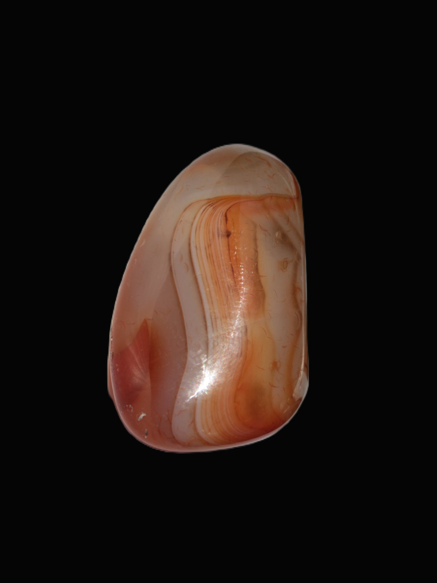 Sardonyx agate palm stone 35-45g Rocks and Things