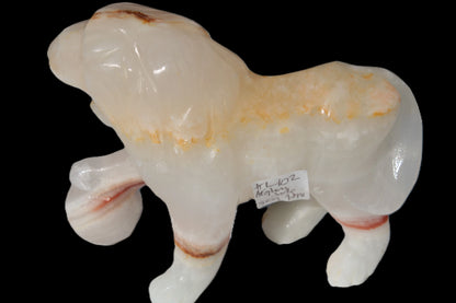 Afghan Jade Onyx hand-carved Lion 503g Rocks and Things