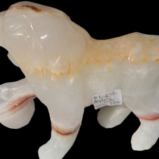 Afghan Jade Onyx hand-carved Lion 503g Rocks and Things