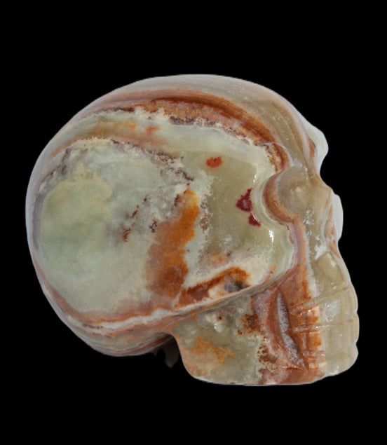 Afghan Jade hand-carved skull 182g Rocks and Things