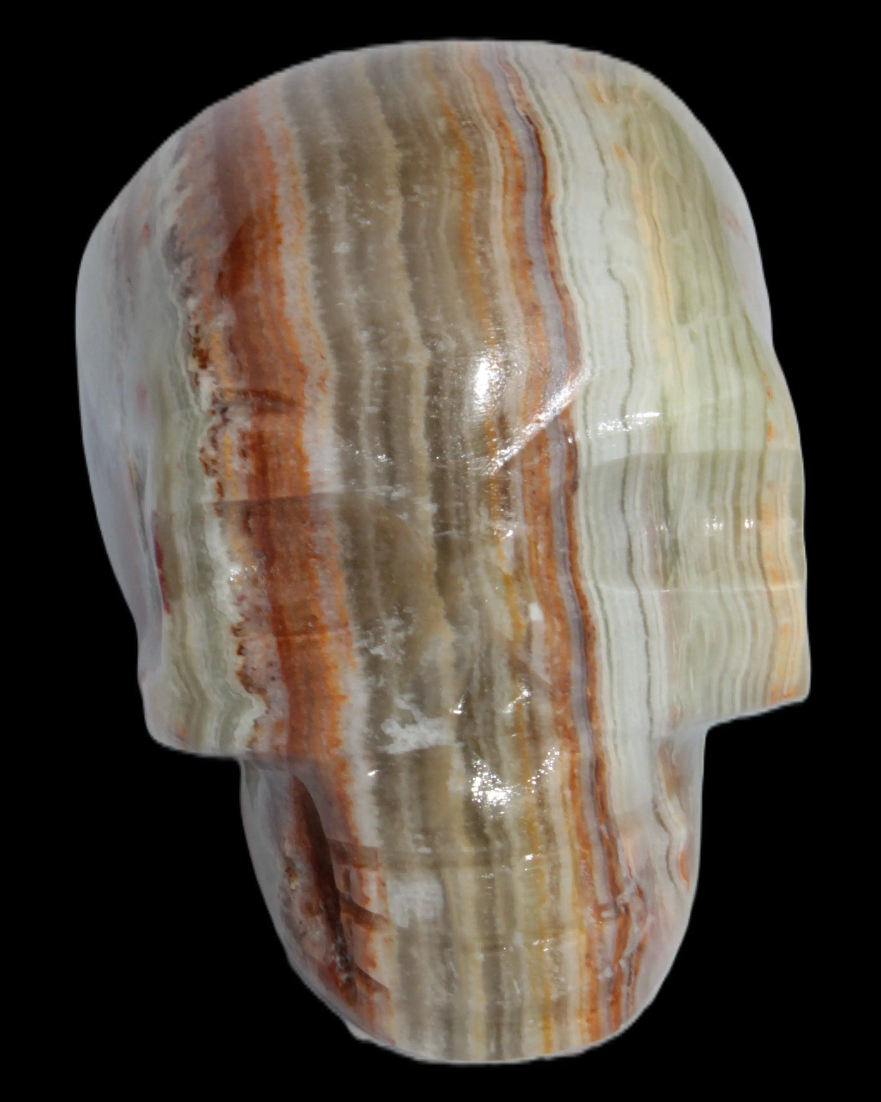 Afghan Jade hand-carved skull 182g in sunshine - Rocks and Things Store