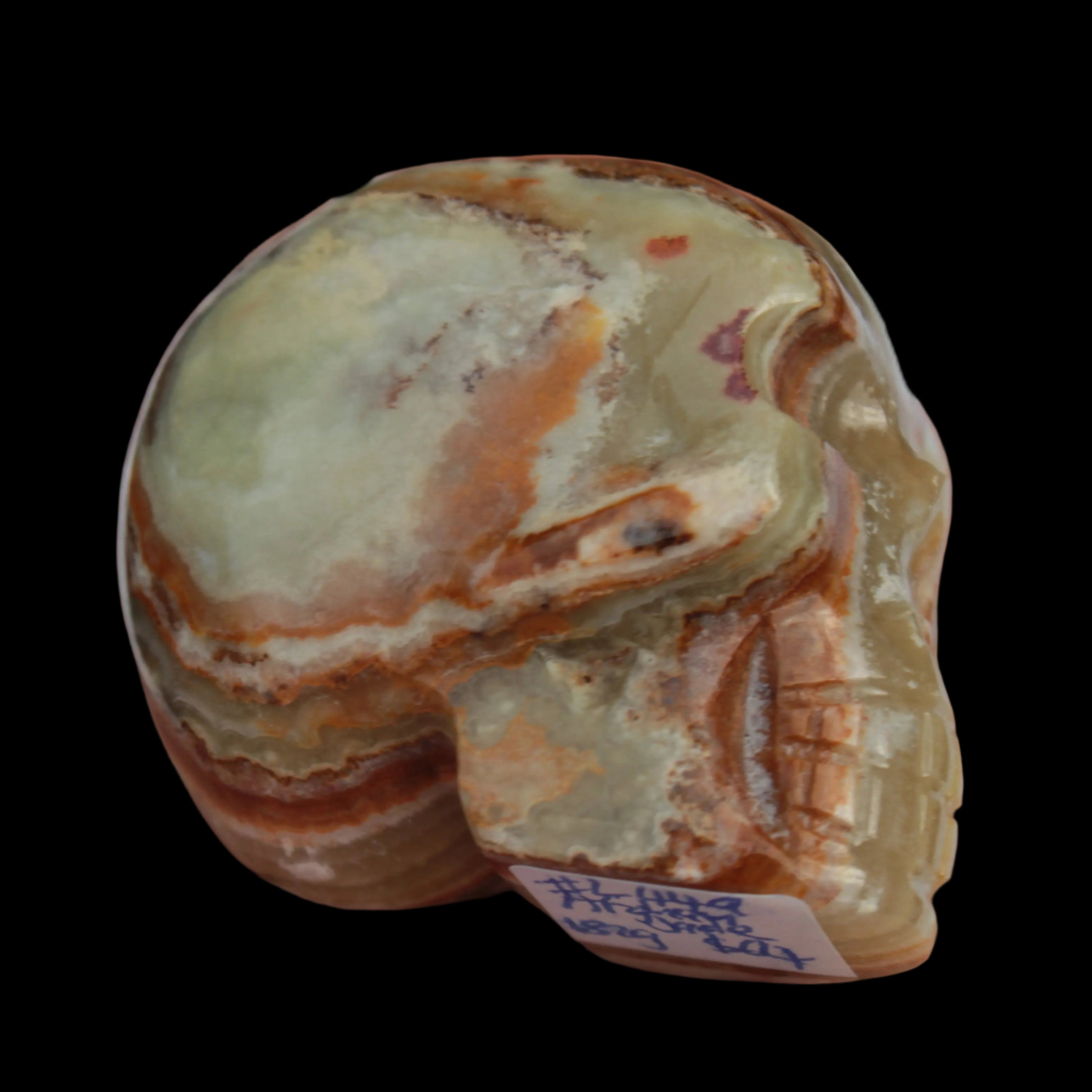 Afghan Jade hand-carved skull 182g in sunshine - Rocks and Things Store