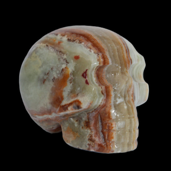 Afghan Jade hand-carved skull 182g in sunshine - Rocks and Things Store