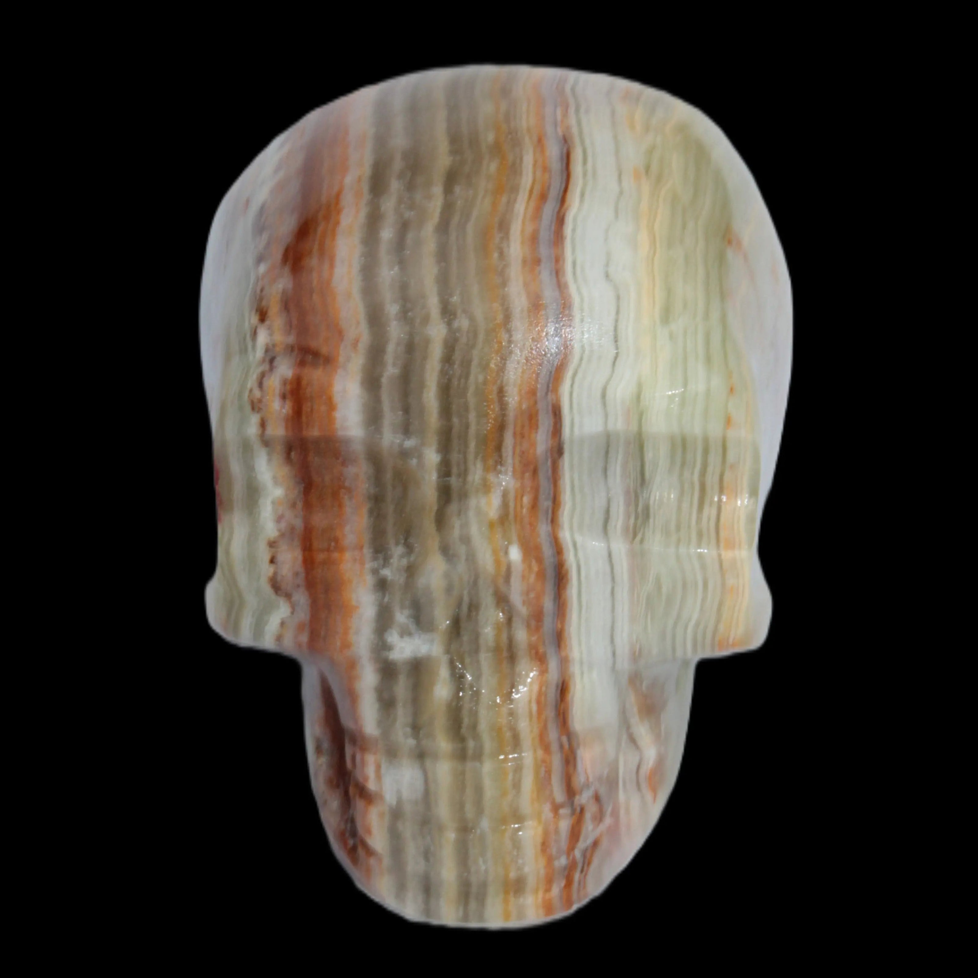 Afghan Jade hand-carved skull 182g in sunshine - Rocks and Things Store