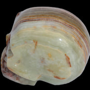 Afghan Jade hand-carved skull 182g in sunshine - Rocks and Things Store