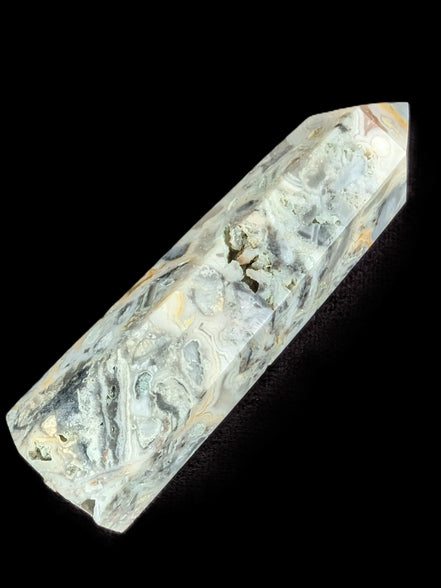 Agate Crazy Claybank Marquis wand 76g in sunlight - Rocks and Things Store