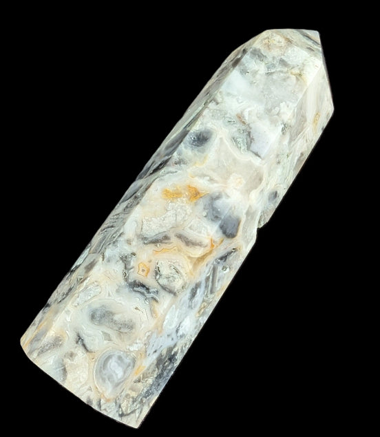 Agate Crazy Claybank Marquis wand 76g Rocks and Things