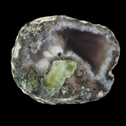 Agate ocean-rock-pool geode-half 35g Rocks and Things