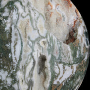 Amazing Ocean Moss Agate sphere with geode cave 4500g - Rocks and Things Store