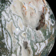 Amazing Ocean Moss Agate sphere with geode cave 4500g - Rocks and Things Store