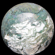 Amazing Ocean Moss Agate sphere with geode cave 4500g - Rocks and Things Store