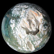 Amazing Ocean Moss Agate sphere with geode cave 4500g - Rocks and Things Store