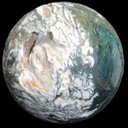 Amazing Ocean Moss Agate sphere with geode cave 4500g - Rocks and Things Store