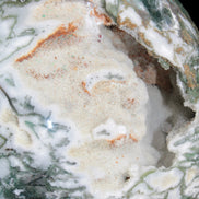 Amazing Ocean Moss Agate sphere with geode cave 4500g - Rocks and Things Store