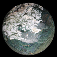 Amazing Ocean Moss Agate sphere with geode cave 4500g Rocks and Things