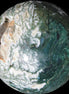 Amazing Ocean Moss Agate sphere with geode cave 4500g Rocks and Things