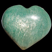 Amazonite heart from Madagascar 154g  - Rocks and Things Store