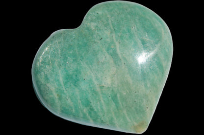 Amazonite heart from Madagascar 154g Rocks and Things