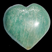Amazonite heart from Madagascar 154g Rocks and Things