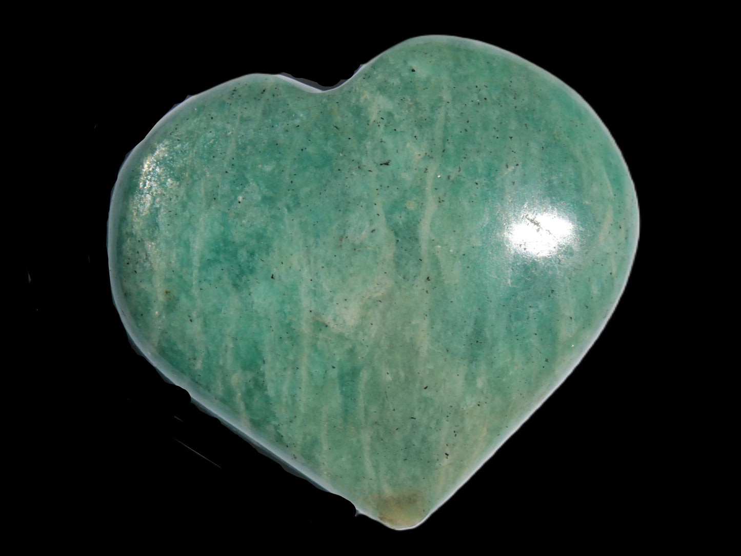 Amazonite heart from Madagascar 154g Rocks and Things